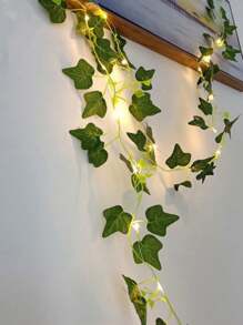 LED Simulated Climbing Plant Green Vine String Lights, Outdoor Courtyard Decoration Magic Device, Suitable For Wedding Decoration, Bedroom Decoration, Various Holiday Party Decoration, Confession, Dinner Gifts Birthday Graduation