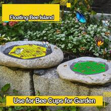Isola galleggiante per api, ciotole per bere degli insetti, nell'orto, abbeveratoio colorato per api e farfalle, erogatore d'acqua per impollinatori, ciotole cattura acqua per impollinatori assetati, bagno per le api
