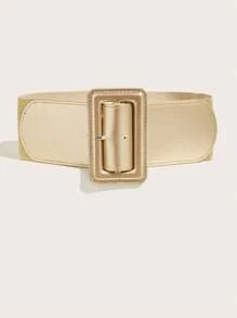 Cinto de malha feminino, decoração elástica na cintura, adequado para vestidos, casacos, verão versátil, outono escolar, outono, Halloween - cinto casual - Ver 9