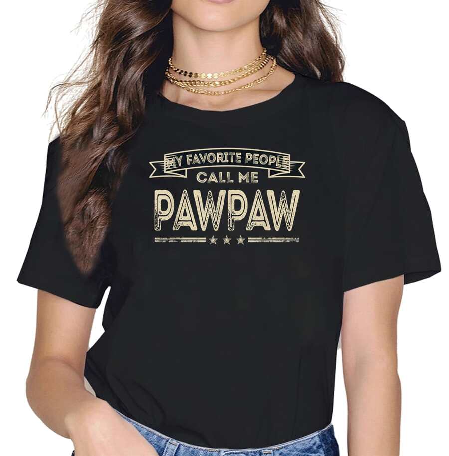 Mens My Favorite People Call Me Pawpaw Funny Dad Papa Grandpa T-Shirt