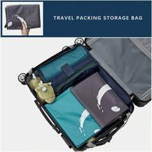 X-Large Quilt Storage Bag, Oxford Fabric Drawstring Closure Packing Bag, For Clothes, Bedding, Moving Housecloset Organization And Storage Clothes Storagebinsbedroom Storage - Multicolor - View 7