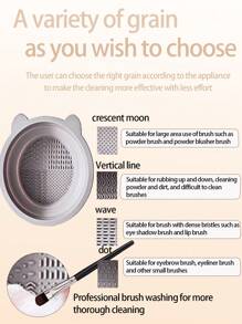 化妆刷清洁套装：硅胶清洁垫、折叠刷清洗碗、化妆海绵清洁工具、防尘化妆海绵干燥架。非常适合母亲节、教师节礼物