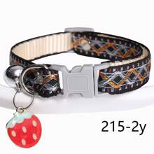Studded Pet Collar With Bow Tie And Bell, Adjustable Buckle Dog Cat Collar, 22-32cm/8.66-12.6 Inch
