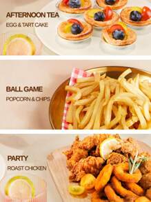 RAF Friteuză automată inteligentă de uz casnic cu capacitate de 4,7 litri, cu ecran tactil LED multifuncțional, poate fi utilizată pentru prăjit, cuptor electric, pui, cuptor cu microunde