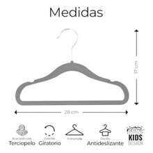 Huatang Set de 50 Ganchos Infantiles De Terciopelo Antideslizantes 28cm * 17cm