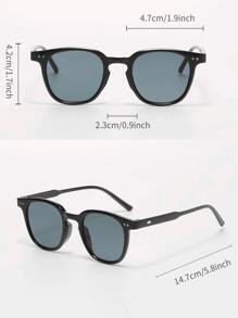 2 Pairs Round Frame Sunglasses Men Travel Accessories Casual Sunglasses Beach Sunglasses Sun Glasses Accessories Eyewear - 彩色 - 查看 3