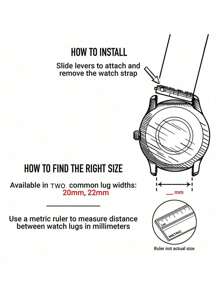 Suitable For  Watch Galaxy Watch 7/6/4 Classic 46mm 43mm 42mm/Watch 5 Pro 45mm Strap,  Galaxy Watch 6/5/4/Acitve 2 Strap 44mm 40mm, 20mm22mm Wristband Replacement For Men And Women, Black And Brown Leather Straps Quick And Easy To Install,Watch2/3 Strap  Watch Strap - Black - View 9