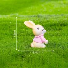 1pc Cute Easter Rabbit Blind Box Miniature Figurine, Decorative Accessory For Car, Desktop, Photography, Dollhouse, Birthday, Holiday Gift