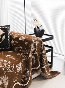 1 Copriforno in chenille moderno e elegante, copricuscino per divano stile leggero e minimalista, antiscivolo, antipolvere, antigraffio, protegge e decora il divano per soggiorno, camera da letto, ufficio, studio - Caffè Marrone - Visualizzare 6
