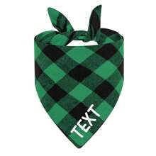 Personalized Dog Bandana, Different Patterns And Classic Plaid Designs, Party Scarf, Pet Drool Bib, Various Colors, Customizable Information Like Name,Christmas Gift Supplies - Multicolor - View 11