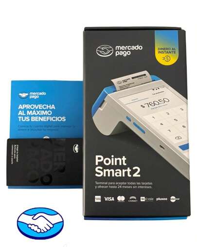 Lector de Tarjetas Terminal de pago Point BLUE / POINT AIR / POINT SMART Mercado Pago Internet gratis - Paga con tarjeta - Cobro con tarjeta - Maquina para pagar con tarjeta.