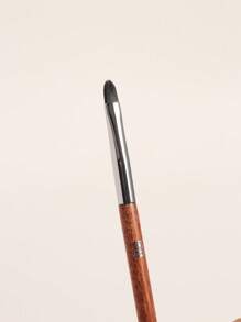 Q 1 Pc Lip Brush With Storage Box, Suitable For Both Men And Women, Portable Makeup Essential For Daily Use And Travel - Redwood - View 1