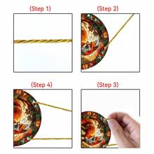 1 Piece, Fox, Animal Themed Light Catcher, Colored Glass Decorative Sign, Window Hanging Sign, Circular Acrylic Painted Art Sign, 6 * 6 Inches/15 * 15 Centimeters, Porch Decoration, Courtyard Garden Decoration, Holiday Party Decoration, Gifts For Family And Friends, Housewarming Gift