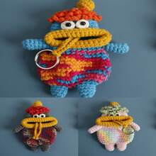 1 Stück dicklipper Monster Schlüsselaufbewahrung zum Herausziehen, handgewebte Schlüsseltasche, lustiger Autoschlüssel Überzug, Hausmeister Schlüsselanhänger Schlüsseltasche zum Herausziehen, unisex handgewebte Schlüsseltasche mit dicken Lippen, neuartiger Würst-mäuler-Autoschlüsselüberzug, handgewebter lustiger Würst-mäuler Monster Schlüsselanhänger, Valentinstag Geschenk, Badezimmerregal, Haken Aufhänger, Wandbilder, weißer Haken, schwarz, Klebehaken, Handtaschenaufhänger Wand, Wanddekorationen, Bilderrahmen Haken