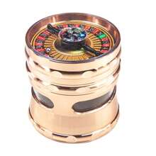 1 Pc 4-Layers Zinc Alloy/Manual Coffee Grinder With Rotary Design - Gold - View 5