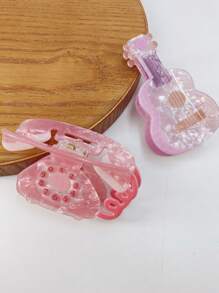 1 件优雅醋酸纤维发夹，适合日常佩戴，爪夹，发夹，发夹，发夹，发夹，接发夹，秋冬发饰，适合女士度假装扮