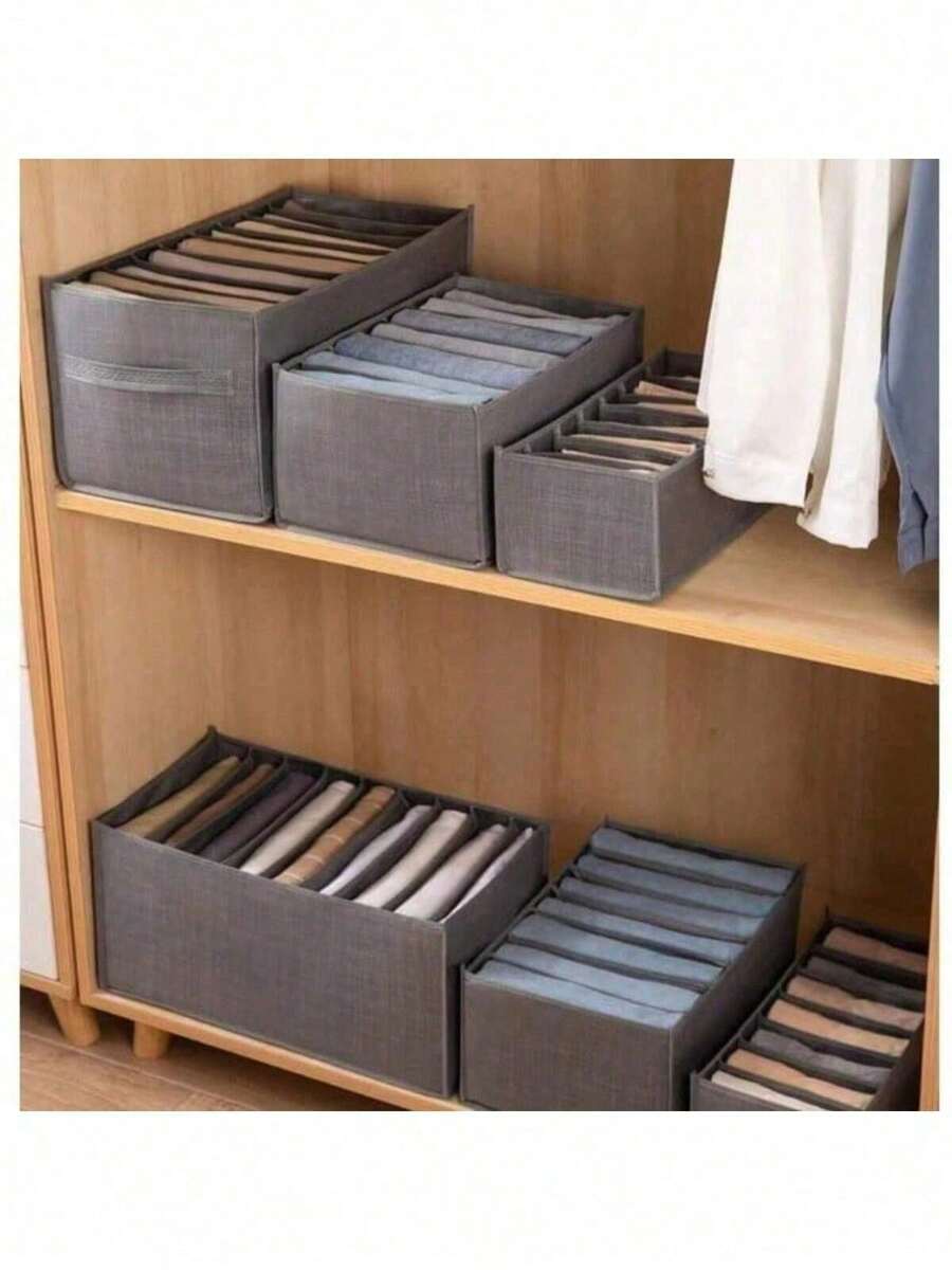 9 Grids Clothes Storage Box Tidy Grid For Underwear And Pants - 套件 5 - 查看 1