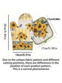 2pcs Heatproof Non-Stick Kitchen Gloves, Suitable For Microwave Oven And Oven - Durable, Easy To Clean, Dishwasher Friendly Unique Design Cooking Pads