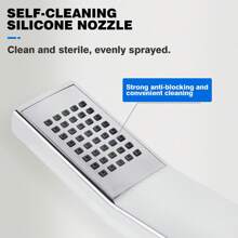 Vandise Waterfall Bath Shower System Mixer Shower Tap With Modern Square Riser Rail Kit Dual Rainfall Shower Heads Handset, Wall Mounted Square Chrome Bathroom Shower Mixer Square Waterfall Bath Shower Mixer Tap With Riser Shower Rail Kit, Massive Water Chrome Bathroom Thermostatic Shower Mixer Set, Height Adjustable Stainless Steel Handheld Shower, Temperature Adjustable, 39" Height Home Bathroom Decor Summer Back To School - Silver - View 5