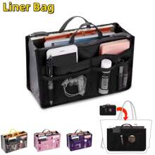1 Stück Damen Reise Handtasche mit Doppel-Reißverschluss Make-up Tasche, faltbar, großer Stauraum, mittlere Innentasche zum Organisieren, multifunktionale Kulturtasche, Kosmetiktasche, Futter, Make-up Tragetasche, Organizer für Strand, Urlaub, Camping