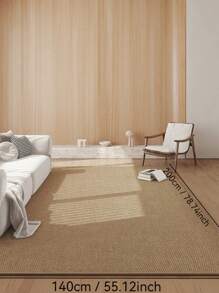 1pc, Wear-Resistant And Scratch-Resistant Pet Floor Mat, Sisal-Textured Living Room Carpet. Anti-Slip And Easy To Maintain, Suitable For Bedrooms Kitchens And Entrance Rug, And Ideal For Room Decoration