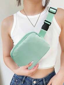 1pc/2pcs Solid Color Multi Functional Cross Body Chest Bag, Fanny Pack Pouch,Everywhere Belt Bag With Adjustable Strap, Small Waist Pouch Bag,For Workout Running Travelling Hiking - Multicolor - View 14