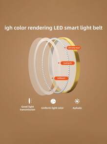 1 pieza Espejo de Maquillaje LED Cuadrado Iluminado, con Base Cuadrada,  Lindo, Portátil, Desmontable, de Alta Definición y Función de Relleno Táctil, Espejo de maquillaje ﻿ - Blanco y Negro - Ver 3
