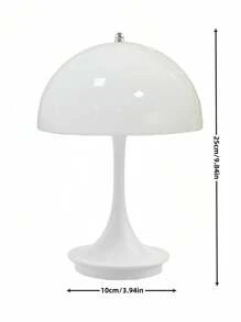 1 件 ABS 材料 USB 可充电（内置 18650-2000mAh 电池）LED 北欧风格米色充电蘑菇台灯，现代触摸调光护眼床头灯，适用于卧室、阅读、写作、办公室照明 - 彩色 - 查看 12