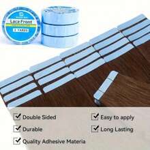0.8cm Blue Lace Front Wig Tape Double Sided Adhesive Hair Extension Tape For Tape Extension/Toupee/Lace Wig