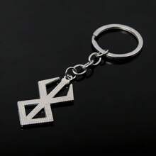 Collar con colgante de espada de Berserker Guts y llavero - Collar de estilo de espada de aleación, cadenas Behelit de Berserkers de manga, colgante con runas de la Marca del Sacrificio - Conjunto de accesorios de cosplay, regalo para mujeres, hombres y fans