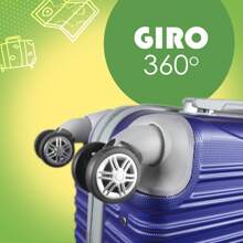 Maleta de viaje 10 kg 19 Pulgadas Carry On Rígida, Equipaje de Mano Cabina con ruedas 360 y candado.