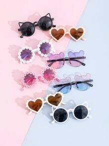 8pcs/1pc Teen Stylish Cute Glasses, Return To School Gifts Fashion Retro Glasses Square Glasses - Stylish Retro Design Gift Glasses Box - Multicolor - View 2