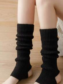 1 para damskich skarpetek do kostki, ciepłe getry w stylu szkoły podstawowej, skarpetki do baletu, jesień/zima