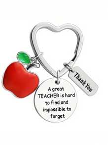 励志教师钥匙扣，金属钥匙圈毕业教师节礼物汽车配件包包挂饰