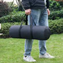 1pc Outdoor Gear Storage Bag, Waterproof Folding Table & Chair, Sleeping Bag, Tent, Picnic Mat, Awning, Zipper Pack - Black - View 1