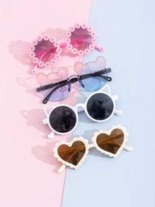 8pcs/1pc Teen Stylish Cute Glasses, Return To School Gifts Fashion Retro Glasses Square Glasses - Stylish Retro Design Gift Glasses Box - Multicolor - View 3