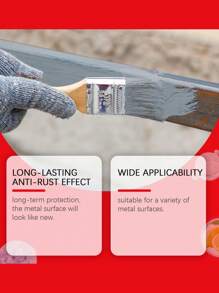Pintura a base de agua antioxidante para metales, imprimación metálica impermeable y anticorrosiva, pintura de renovación, disponible en múltiples colores - Multicolor - Ver 4