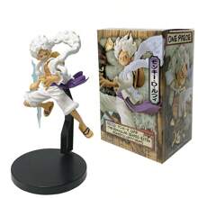 ONE PIECE 1 pièce de figurine ONE PIECE Anime Sanji en cape de 22 cm/8,66 pouces, figurine d'action Nika GEAR5, figurine PVC pour décoration de pièce, collection pour adulte, modèle de poupée, jouets, cadeaux de Noël et Halloween