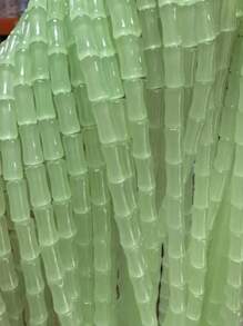 50pcs Bamboo Glaze Beads, Chinese Style Cylider Diy Bracelet Making Craft Jewelry Making Supplies For Necklace, Bracelet, Hair Clip