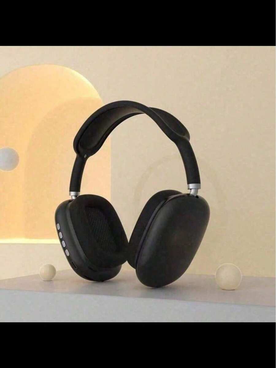 Wireless Headphone P9 Bluetooth Air Headset AP Subwoofer Headphone Earphone - preto fone - 查看 1
