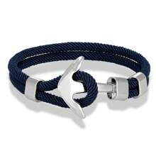 1pc Fashion Casual Double Strand Nautical Surfing Waterproof Rope Bracelet, Silver Anchor Design Men's Bracelet, Jewelry Gift For Boyfriend - Arrow Type - View 6