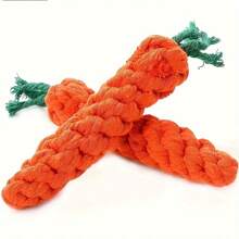 1 pièce Jouet à mordre pour amateurs de chiens et mères de chiens, corde en tissu tressé avec design de carotte, convient pour mâcher et jouer de manière interactive, adapté à toutes les tailles de races