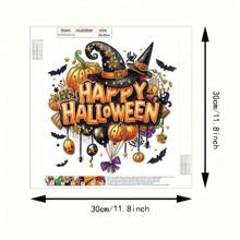 1 pieza de 11.8 X 11.8in/ 30 X 30cm Pintura de diamantes 5D asimétrica sin marco, diseño de bendición personalizado para decoración de pared, adorno, regalo para principiantes y adultos para el Día de Acción de Gracias