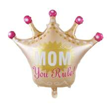 1pc Mother's Day Balloon: Heart-Shaped Floral Bouquet Balloon With Bowties, Happy Mother's Day Party Decorations - Multicolor - View 13