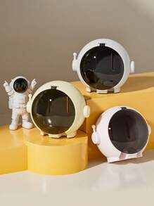 1pc Toothbrush Holder, Wall-Mounted Perforation-Free Bathroom Shelf, Cartoon Toothbrush Holder, Electric Toothbrush Holder, Toothbrush Holder For Family Couples Back To School