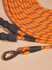Extended Reflective Nylon Rope Dog Leash With Safety Lock Clip, Variety Of Length Options, Multiple Colors, Heavy Duty & Reliable