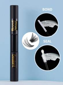 1pc 6ml Eyelash Glue And Sealant, Super Strong Hold Up To 72 Hours, Suitable For Individual Lashes, DIY Eyelash Extension Aftercare Sealant, Suitable For Sensitive Skin, DIY False Lashes Tool Kit (Clear Glue + Clear Sealant), Eyelash Adhesive - 白色 - 查看 1