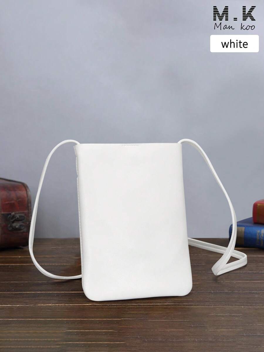 迷你柔软休闲斜挎包，纯色手机袋，日常小方形单肩包，防水 PU 皮革小钱包情人节礼物情人节男士礼物情人节假期学校