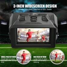 Night Vision Goggles Binoculars With LCD Screen 4K Night Vision Binoculars For Adults, Dual Night Vision Modes Binoculars With 4000mAh Battery, 32GB SD Card Included For Adventure And Surveillance,Tracking Up To 500 Meters (Black)