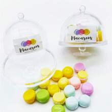 迷你马卡龙装饰罐、娃娃屋微型食物游戏场景装饰、娃娃屋装饰、家居装饰、生日和节日礼物 - 彩色 - 查看 5